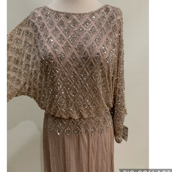 Pisarro Nights long sleeve mother bride dress 8p - Picture 8 of 9